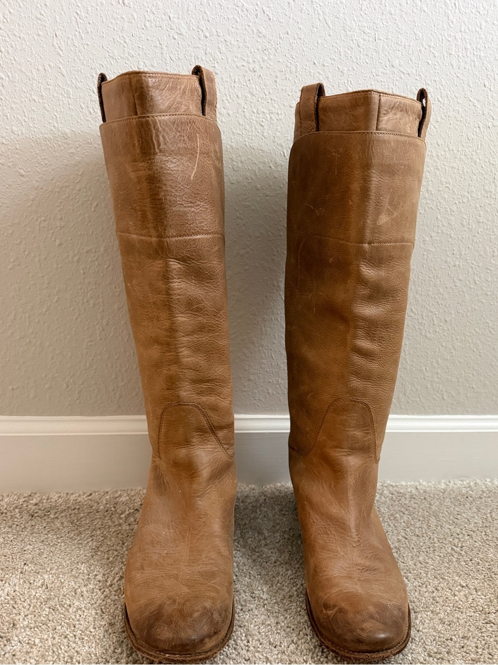 Frye Paige Leather Tall Riding Boots 9.5